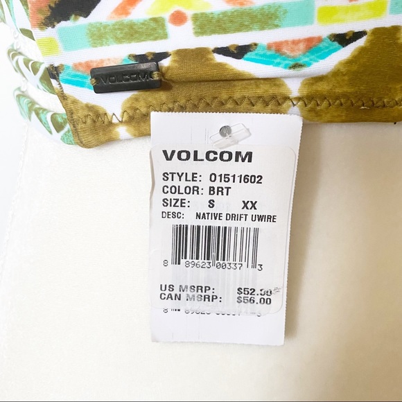 Volcom native drift bikini top new with tags - Picture 6 of 11